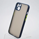 Чехол с полупрозрачной задней крышкой Matte Color Case Full Camera для iPhone 13 mini Синий