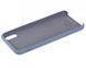 Чохол накладка Silicon Case для iPhone X / XS 5,8" Lavander Gray Original