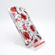 Чохол універсальний для телефону CMA Flip Cover Big Flowers 5.0"(XL) Silver-Red