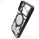 Противоударный чехол Armor Case Stand Case для iPhone 15 Pro Silver