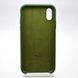 Чехол накладка Silicon Case для iPhone X/iPhone Xs Army Green/Зеленый
