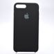 Чехол накладка Silicon Case для iPhone 7 Plus/iPhone 8 Plus Black/Черный
