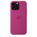 Чехол накладка Silicon Case с MagSafe Splash Screen для Apple iPhone 16 Pro Max Fuchsia (Фуксия)