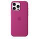 Чехол накладка Silicon Case с MagSafe Splash Screen для Apple iPhone 16 Pro Max Fuchsia (Фуксия)