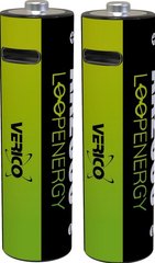 Акумуляторні батарейки Verico Loop Energy AA 2550 mAh Type-C (2шт)