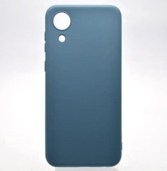 Чехол накладка Full Silicon Cover для Samsung A032 Galaxy A03 Core Dark Blue