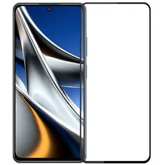 Защитное стекло SKLO 5D для Xiaomi Poco X4 Pro 5G Black/Черная рамка