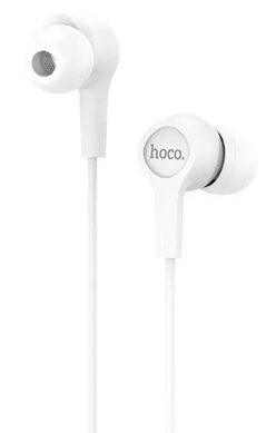 Навушники з мікрофоном провідні Hoco M50 Daintiness 3.5mm White