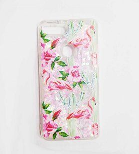 Чехол с переливающимися блестками Lovely Stream для Xiaomi Mi8 Lite/Mi8 Youth flamingo and cactus