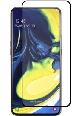 Захисне скло для Samsung A805/A905 Galaxy A80/A90 (2019) Full Glue Premium 2.5D Black тех. пакет