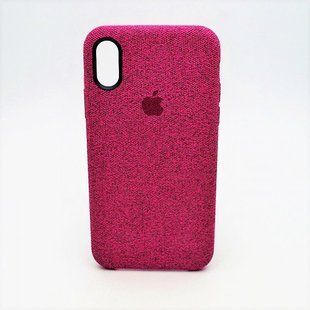 Тканинний чохол Hiha Canvas Pattem для iPhone X/iPhone XS 5.8" Pink Copy