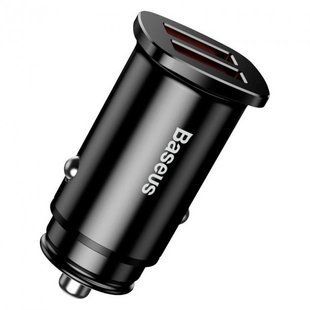 АЗУ Baseus Square Metal QC 3.0 30W 2USB Black CCALL-DS01, Черный