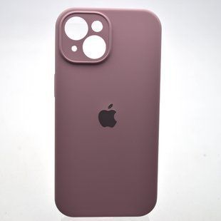 Силиконовый чехол накладка Silicon Case Full Camera для iPhone 15 Black Currant