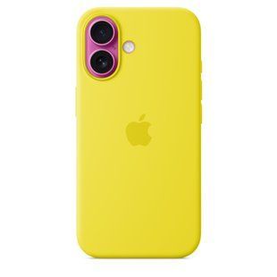 Чохол накладка Silicon Case with MagSafe Splash Screen для Apple iPhone 16 Star Fruit (Жовтий)