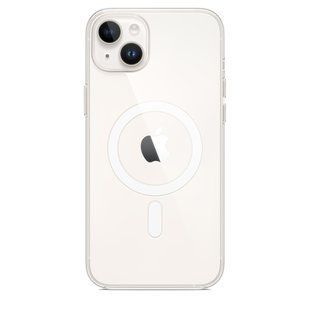 Чехол накладка с MagSafe и Splash Screen Clear Case для Apple iPhone 14 Plus Transparent (Прозрачный)