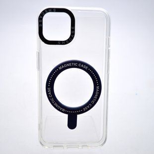 Чехол накладка с MagSafe Colored Ring Case для Apple iPhone 13 Midnight Blue
