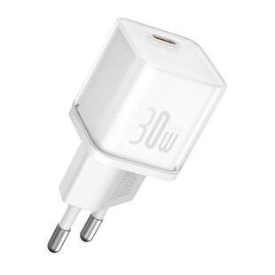 Сетевое зарядное устройство для Baseus GaN5S Fast Charger 1C 30W EU White P10162504213-00