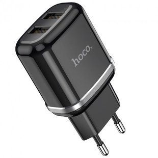 Зарядка Hoco N4 Aspiring Dual USB Black (чорна)