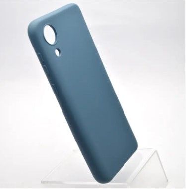 Чехол накладка Full Silicon Cover для Samsung A032 Galaxy A03 Core Dark Blue