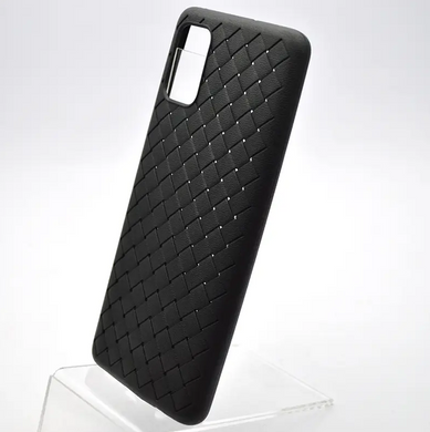 Чехол накладка Weaving Samsung A525 Galaxy A52 Черный