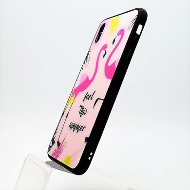 Чехол накладка Glass Case My Style (Glass+TPU) for iPhone XS Max 6.5" Mix