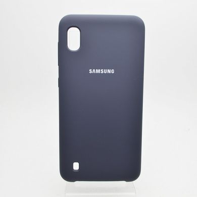 Чехол накладка Silicon Cover for Samsung A105/M105 Galaxy A10/M10 Dark Blue (C)