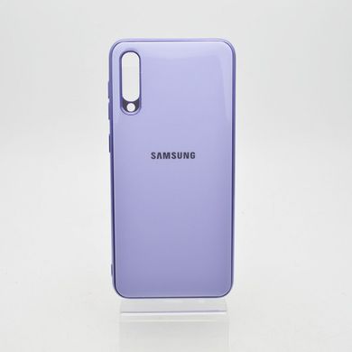 Чехол глянцевый с логотипом Glossy Silicon Case для Samsung A505 Galaxy A50 Violet