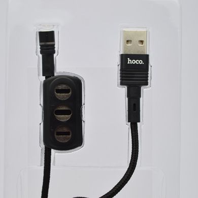 Магнитный кабель 3 в 1 Hoco U98 (Micro/Type-C/Lightning) Black