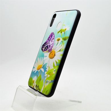 Скляний чохол з малюнком (принтом) Glass Case Butterfly для Samsung M205 Galaxy M20 (2019) Mix