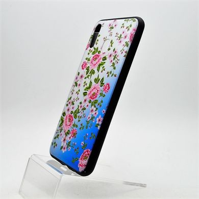 Стеклянный чехол с рисунком (принтом) Glass Case Butterfly для Samsung M205 Galaxy M20 (2019) Mix