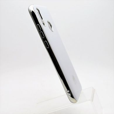 Чохол глянцевий з логотипом Glossy Silicon Case для Huawei P Smart 2019 / Honor 10 Lite White