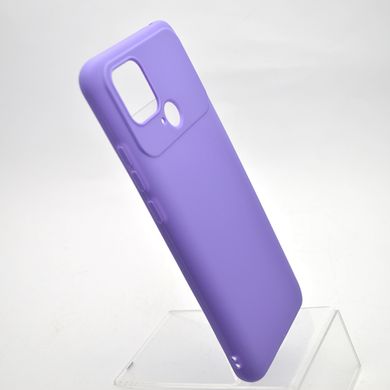 Чехол силиконовый защитный Candy для Xiaomi Redmi 10C/Poco C40 Фиолетовый