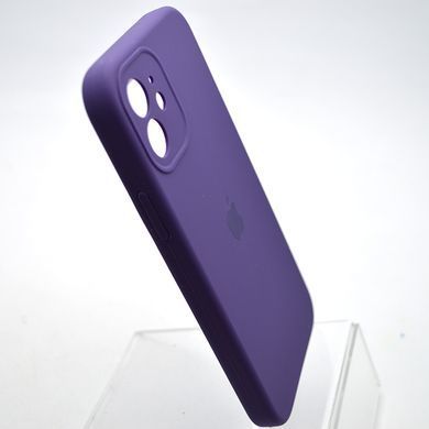 Силиконовый чехол накладка Silicon Case Full Сamera для iPhone 12 Amethyst