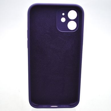 Силиконовый чехол накладка Silicon Case Full Сamera для iPhone 12 Amethyst