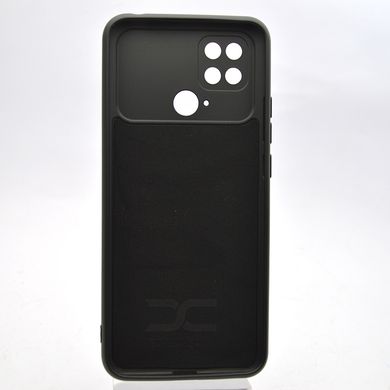 Чехол с патриотическим принтом Silicone Case Print Тризуб для Xiaomi Redmi 10C/Poco C40 Black/Черный