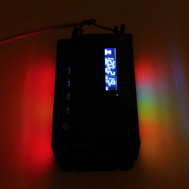 Инвертор 24V 6000W на две розетки с модифицированной синусоидой XUYUAN с LED RGB подсветкой