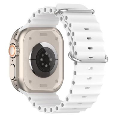 Ремінець для Apple Watch 42mm/44mm/45mm/49mm Ocean Band White (Білий)