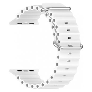 Ремінець для Apple Watch 42mm/44mm/45mm/49mm Ocean Band White (Білий)