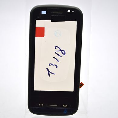 Сенсор (тачскрин) Nokia C6-00 черный с рамкой и клавиатурой HC