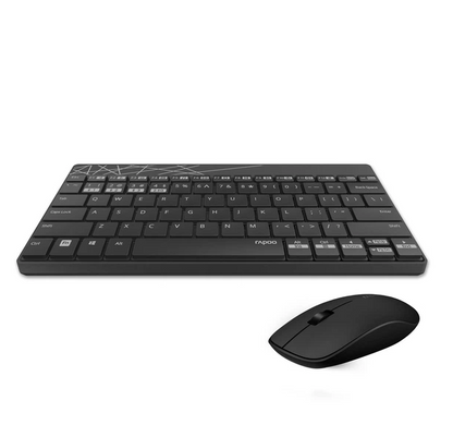 Набір (безпровідні клавіатура+миша) Rapoo 8000M (2.4 Hz/Bluetooth) Black
