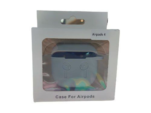 Чехол накладка Silicone Case для Apple Airpods 4 Light Grey