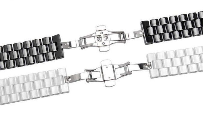 Керамический ремешок для iWatch Ceramic Square Design 42mm/44mm/45mm/49mm White/Белый