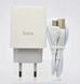 Зарядний пристрій для телефону мережевий (адаптер) HOCO C86A Illustrious 2xUSB 2.4A з дисплеєм White