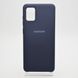 Чехол накладка Silicon Cover для Samsung A315 Galaxy A31 Midnight Blue
