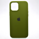 Чехол накладка Silicone Case Full Cover для Apple iPhone 13 Pro Max Темно-зеленый