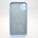 Чехол силиконовый с квадратными бортами Silicon case Full Square для iPhone 11 Lilac Blue