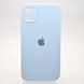 Чехол силиконовый с квадратными бортами Silicon case Full Square для iPhone 11 Lilac Blue