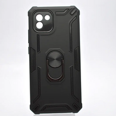 Чехол противоударный Armor Case Full Camera с кольцом Samsung A035 Galaxy A03 Черный