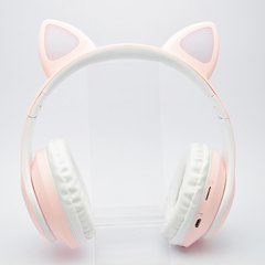 Навушники Bluetooth з котячими вушками TUCCI CT930 LED Pink