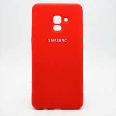 Матовый чехол New Silicon Cover для Samsung A730 Galaxy A8 Plus (2018) Red Copy